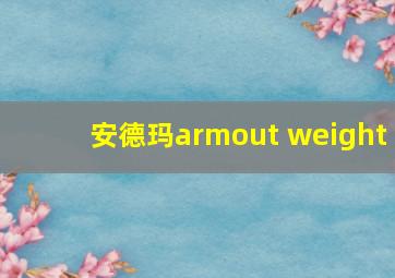 安德玛armout weight